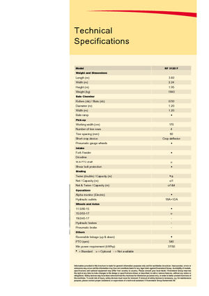 Prasy rolujące Vicon RF 3120