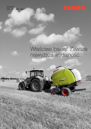 Prasy rolujące Claas Variant 365 RC Pro