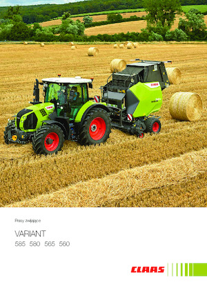 Prasy rolujące Claas Variant 580 RC Pro