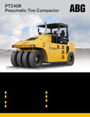 Walce na gumowych kołach Volvo ABG PT240R 