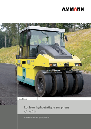 Walce na gumowych kołach Ammann AP 240 H