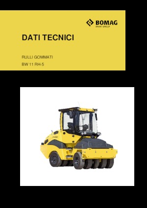 Walce na gumowych kołach Bomag BW 11 RH 5