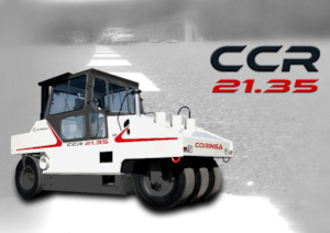 Walce na gumowych kołach Corinsa CCR 21.35