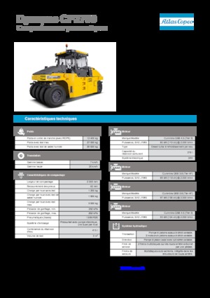 Walce na gumowych kołach Dynapac CP 2700