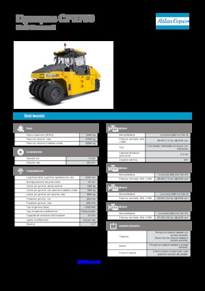 Walce na gumowych kołach Dynapac CP 2700