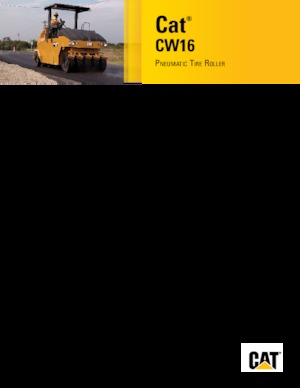 Walce na gumowych kołach Caterpillar CW16