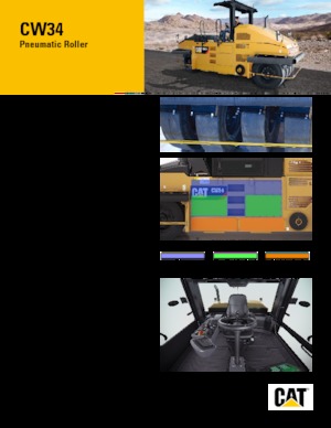 Walce na gumowych kołach Caterpillar CW34