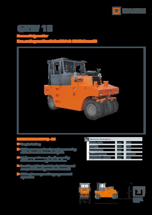 Walce na gumowych kołach Hamm GRW 18