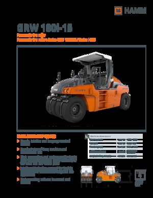 Walce na gumowych kołach Hamm GRW 180i-15