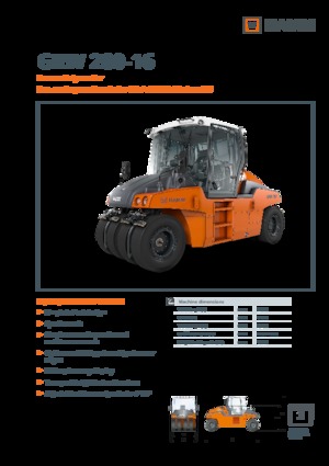 Walce na gumowych kołach Hamm GRW 280i-16