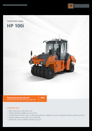 Walce na gumowych kołach Hamm HP 100i