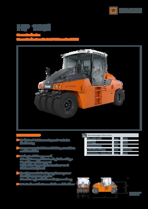 Walce na gumowych kołach Hamm HP 180i