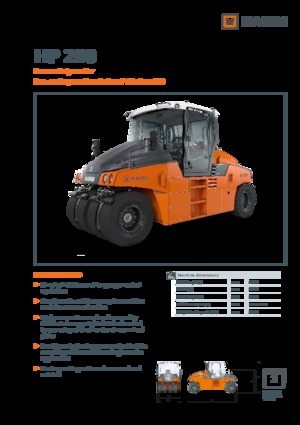 Walce na gumowych kołach Hamm HP 280