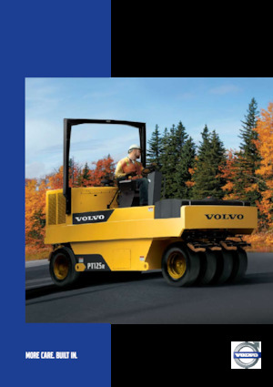 Walce na gumowych kołach Volvo PT125R