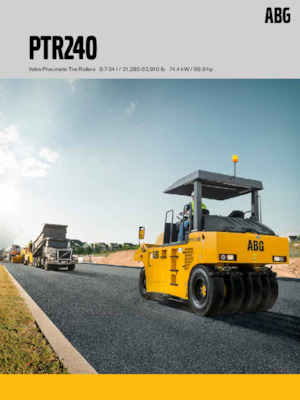 Walce na gumowych kołach Volvo PTR240 ABG