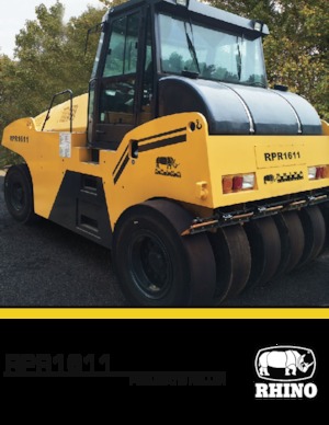 Walce na gumowych kołach RHINO RPR1611