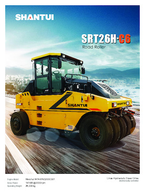 Walce na gumowych kołach Shantui SRT26H-C6 