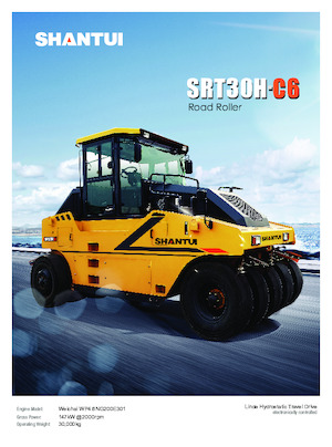 Walce na gumowych kołach Shantui SRT30H-C6 