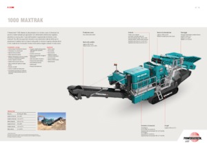 Urządzenia do recyklingu gruzu budowlanego Powerscreen 1000 MAXTRAK