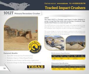 Urządzenia do recyklingu gruzu budowlanego Tesab 1012T 