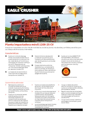 Urządzenia do recyklingu gruzu budowlanego Eagle Crusher 1200-25 CV