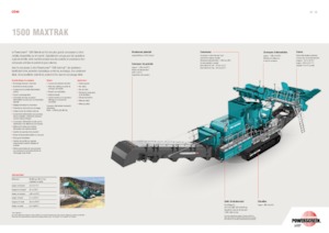 Urządzenia do recyklingu gruzu budowlanego Powerscreen 1500 Maxtrak