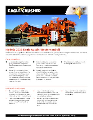 Urządzenia do recyklingu gruzu budowlanego Eagle Crusher 2036 Eagle