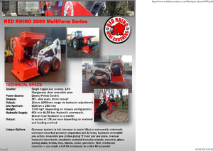 Urządzenia do recyklingu gruzu budowlanego Red Rhino 3000 Mini