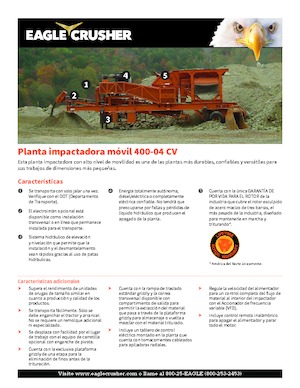 Urządzenia do recyklingu gruzu budowlanego Eagle Crusher 400-04 CV