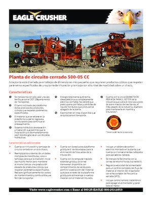 Urządzenia do recyklingu gruzu budowlanego Eagle Crusher 500-05 CC