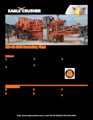 Urządzenia do recyklingu gruzu budowlanego Eagle Crusher 500-05 CVSS