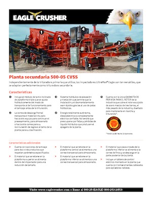 Urządzenia do recyklingu gruzu budowlanego Eagle Crusher 500-05 CVSS