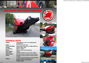 Urządzenia do recyklingu gruzu budowlanego Red Rhino 5000