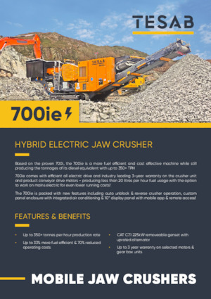 Urządzenia do recyklingu gruzu budowlanego Tesab 700ie