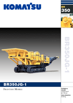 Urządzenia do recyklingu gruzu budowlanego Komatsu BR350JG