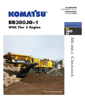 Urządzenia do recyklingu gruzu budowlanego Komatsu BR380JG-1E0