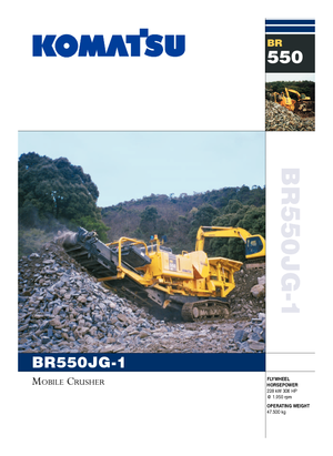 Urządzenia do recyklingu gruzu budowlanego Komatsu BR550JG