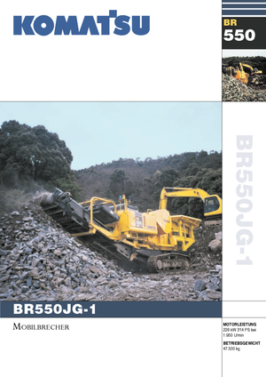 Urządzenia do recyklingu gruzu budowlanego Komatsu BR550JG