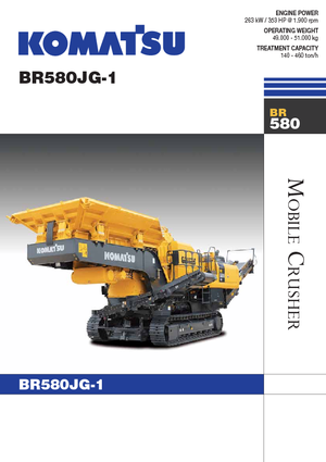 Urządzenia do recyklingu gruzu budowlanego Komatsu BR580JG-1
