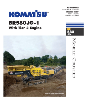 Urządzenia do recyklingu gruzu budowlanego Komatsu BR580JG-1