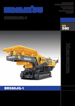 Urządzenia do recyklingu gruzu budowlanego Komatsu BR580JG-1