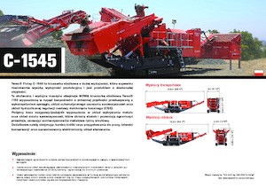 Urządzenia do recyklingu gruzu budowlanego Terex-Finlay C 1545