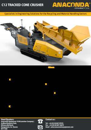 Urządzenia do recyklingu gruzu budowlanego Anaconda C12