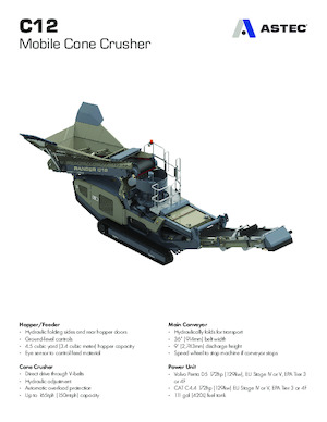 Urządzenia do recyklingu gruzu budowlanego Astec C12