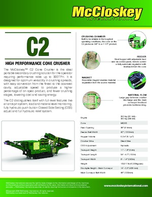 Urządzenia do recyklingu gruzu budowlanego McCloskey C2