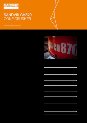 Urządzenia do recyklingu gruzu budowlanego Sandvik CH870