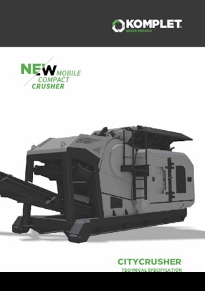 Urządzenia do recyklingu gruzu budowlanego Komplet CITY CRUSHER 704 DUAL POWER
