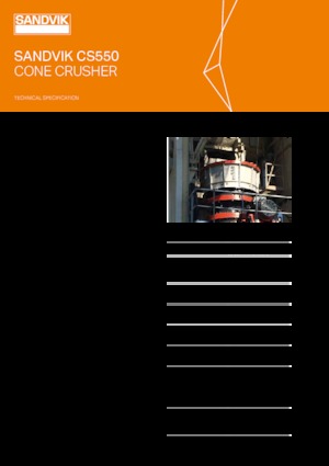 Urządzenia do recyklingu gruzu budowlanego Sandvik CS550