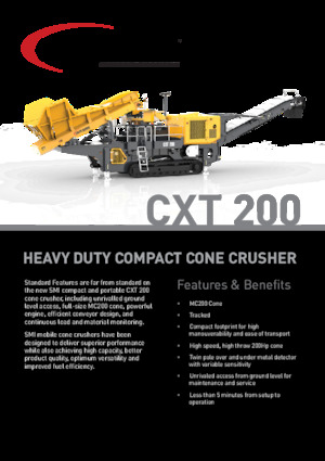Urządzenia do recyklingu gruzu budowlanego Screen Machine Industries  CXT 200