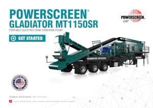Urządzenia do recyklingu gruzu budowlanego Powerscreen Gladiator MT1150SR